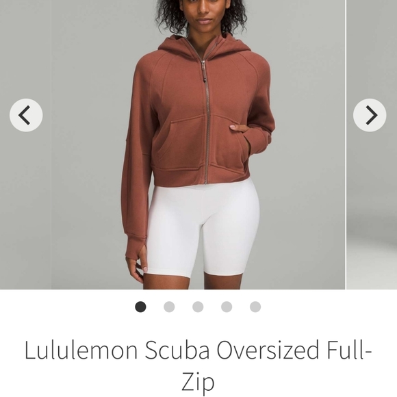 Lululemon Scuba Oversized Full Zip Hoodie Ancient Copper XS/S - Picture 5 of 5